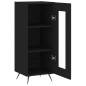 vidaXL Sideboard Schwarz 34,5x34x90 cm Holzwerkstoff vidaXL Sideboard Schwarz 34,5x34x90 cm Holzwerkstoff