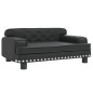 Hundebett Schwarz 70x45x30 cm Kunstleder Hundebett Schwarz 70x45x30 cm Kunstleder