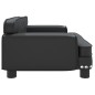 Hundebett Schwarz 70x45x30 cm Kunstleder Hundebett Schwarz 70x45x30 cm Kunstleder