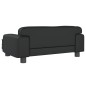 Hundebett Schwarz 70x45x30 cm Kunstleder Hundebett Schwarz 70x45x30 cm Kunstleder