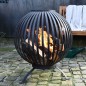 Esschert Design Feuerkorb Ball Gestreift Schwarz Kohlenstoffstahl FF400 Esschert Design Feuerkorb Ball Gestreift Schwarz Kohlenstoffstahl FF400