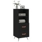 vidaXL Sideboard Schwarz 34,5x34x90 cm Holzwerkstoff vidaXL Sideboard Schwarz 34,5x34x90 cm Holzwerkstoff