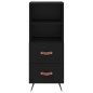 vidaXL Sideboard Schwarz 34,5x34x90 cm Holzwerkstoff vidaXL Sideboard Schwarz 34,5x34x90 cm Holzwerkstoff