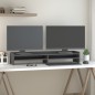 vidaXL Monitorständer Grau 100x24x16 cm Massivholz Kiefer vidaXL Monitorständer Grau 100x24x16 cm Massivholz Kiefer