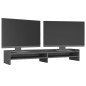 vidaXL Monitorständer Grau 100x24x16 cm Massivholz Kiefer vidaXL Monitorständer Grau 100x24x16 cm Massivholz Kiefer