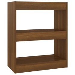 vidaXL Bücherregal/Raumteiler Braun Eichen-Optik 60x30x72 cm