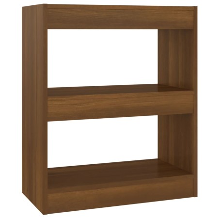 vidaXL Bücherregal/Raumteiler Braun Eichen-Optik 60x30x72 cm