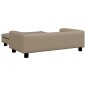 Hundebett mit Verlängerung Cappuccino 100x50x30 cm Kunstleder Hundebett mit Verlängerung Cappuccino 100x50x30 cm Kunstleder