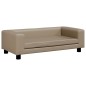 Hundebett mit Verlängerung Cappuccino 100x50x30 cm Kunstleder Hundebett mit Verlängerung Cappuccino 100x50x30 cm Kunstleder