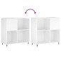 vidaXL Plattenschrank Weiß 84,5x38x89 cm Holzwerkstoff vidaXL Plattenschrank Weiß 84,5x38x89 cm Holzwerkstoff