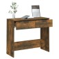 vidaXL Konsolentisch Räuchereiche 90x36x75 cm Holzwerkstoff vidaXL Konsolentisch Räuchereiche 90x36x75 cm Holzwerkstoff
