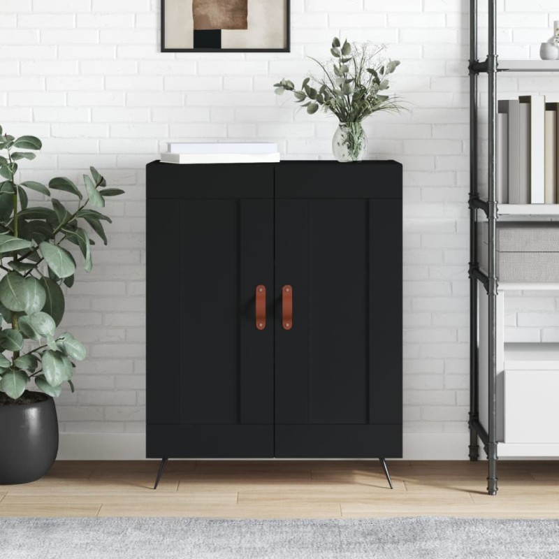 vidaXL Sideboard Schwarz 69,5x34x90 cm Holzwerkstoff vidaXL Sideboard Schwarz 69,5x34x90 cm Holzwerkstoff