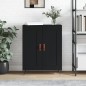 vidaXL Sideboard Schwarz 69,5x34x90 cm Holzwerkstoff vidaXL Sideboard Schwarz 69,5x34x90 cm Holzwerkstoff