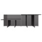 vidaXL Couchtische 2 Stk. Hochglanz-Grau 111,5x50x33 cm Holzwerkstoff vidaXL Couchtische 2 Stk. Hochglanz-Grau 111,5x50x33 cm Holzwerkstoff