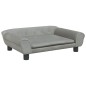 Hundebett Hellgrau 70x48x22 cm Samt Hundebett Hellgrau 70x48x22 cm Samt