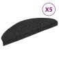vidaXL Treppenmatten Selbstklebend 5 Stk. Schwarz 65x21x4cm Nadelvlies vidaXL Treppenmatten Selbstklebend 5 Stk. Schwarz 65x21x4cm Nadelvlies