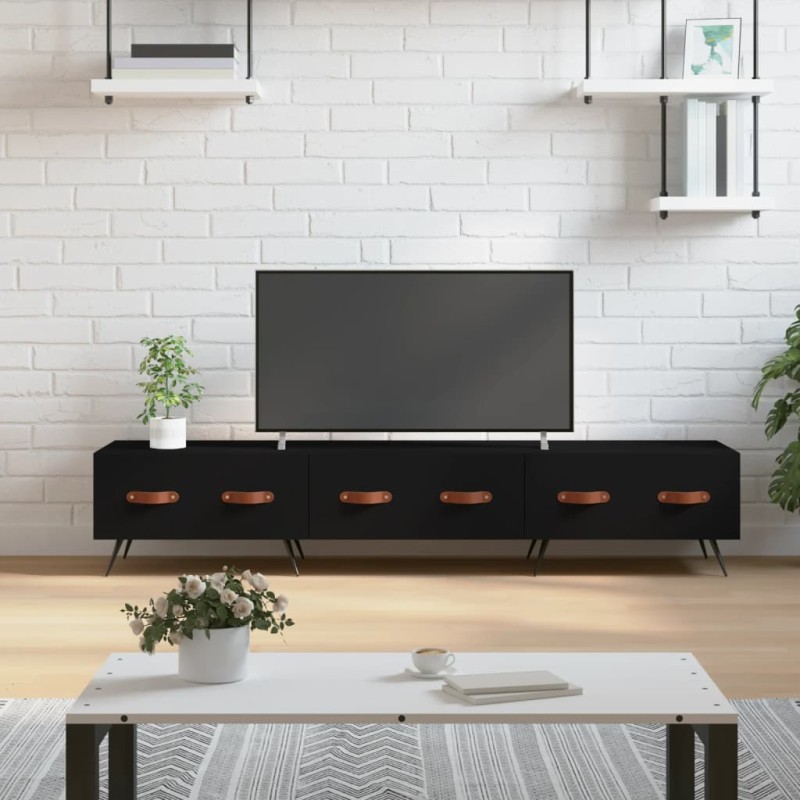 vidaXL TV-Schrank Schwarz 150x36x30 cm Holzwerkstoff vidaXL TV-Schrank Schwarz 150x36x30 cm Holzwerkstoff