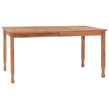 vidaXL Garten-Esstisch 150x90x75 cm Teak Massivholz