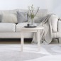 vidaXL Couchtisch Weiß Ø 55x45 cm Massivholz Kiefer vidaXL Couchtisch Weiß Ø 55x45 cm Massivholz Kiefer