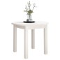 vidaXL Couchtisch Weiß Ø 55x45 cm Massivholz Kiefer vidaXL Couchtisch Weiß Ø 55x45 cm Massivholz Kiefer