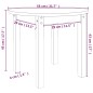 vidaXL Couchtisch Weiß Ø 55x45 cm Massivholz Kiefer vidaXL Couchtisch Weiß Ø 55x45 cm Massivholz Kiefer