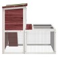 vidaXL Kaninchenstall Mokka 102x90x84,5 cm Massivholz Kiefer vidaXL Kaninchenstall Mokka 102x90x84,5 cm Massivholz Kiefer