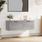 vidaXL Wandschrank Grau Sonoma 100x36,5x35 cm Holzwerkstoff vidaXL Wandschrank Grau Sonoma 100x36,5x35 cm Holzwerkstoff