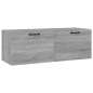 vidaXL Wandschrank Grau Sonoma 100x36,5x35 cm Holzwerkstoff vidaXL Wandschrank Grau Sonoma 100x36,5x35 cm Holzwerkstoff
