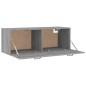 vidaXL Wandschrank Grau Sonoma 100x36,5x35 cm Holzwerkstoff vidaXL Wandschrank Grau Sonoma 100x36,5x35 cm Holzwerkstoff