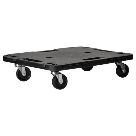 vidaXL Transportroller Schwarz 58x38x12 cm PP