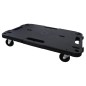 vidaXL Transportroller Schwarz 58x38x12 cm PP vidaXL Transportroller Schwarz 58x38x12 cm PP
