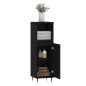 vidaXL Badschrank Schwarz 30x30x100 cm Holzwerkstoff vidaXL Badschrank Schwarz 30x30x100 cm Holzwerkstoff