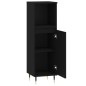 vidaXL Badschrank Schwarz 30x30x100 cm Holzwerkstoff vidaXL Badschrank Schwarz 30x30x100 cm Holzwerkstoff