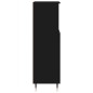 vidaXL Badschrank Schwarz 30x30x100 cm Holzwerkstoff vidaXL Badschrank Schwarz 30x30x100 cm Holzwerkstoff