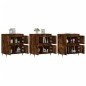 Sideboards 3 Stk. Räuchereiche Holzwerkstoff Sideboards 3 Stk. Räuchereiche Holzwerkstoff