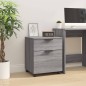 vidaXL Mobiler Aktenschrank mit Rollen Grau Sonoma 45x38x54 cm vidaXL Mobiler Aktenschrank mit Rollen Grau Sonoma 45x38x54 cm