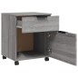 vidaXL Mobiler Aktenschrank mit Rollen Grau Sonoma 45x38x54 cm vidaXL Mobiler Aktenschrank mit Rollen Grau Sonoma 45x38x54 cm