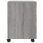 vidaXL Mobiler Aktenschrank mit Rollen Grau Sonoma 45x38x54 cm vidaXL Mobiler Aktenschrank mit Rollen Grau Sonoma 45x38x54 cm