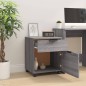 vidaXL Mobiler Aktenschrank mit Rollen Grau Sonoma 45x38x54 cm vidaXL Mobiler Aktenschrank mit Rollen Grau Sonoma 45x38x54 cm