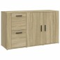 vidaXL Sideboard Sonoma-Eiche 100x33x59,5 cm Holzwerkstoff vidaXL Sideboard Sonoma-Eiche 100x33x59,5 cm Holzwerkstoff