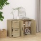 vidaXL Sideboard Sonoma-Eiche 100x33x59,5 cm Holzwerkstoff vidaXL Sideboard Sonoma-Eiche 100x33x59,5 cm Holzwerkstoff