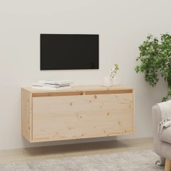 vidaXL Wandschrank 80x30x35 cm Massivholz Kiefer