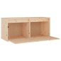 vidaXL Wandschrank 80x30x35 cm Massivholz Kiefer vidaXL Wandschrank 80x30x35 cm Massivholz Kiefer