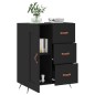 vidaXL Sideboard Schwarz 69,5x34x90 cm Holzwerkstoff vidaXL Sideboard Schwarz 69,5x34x90 cm Holzwerkstoff