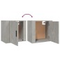 vidaXL Wand-Nachttisch Betongrau 50x30x47 cm vidaXL Wand-Nachttisch Betongrau 50x30x47 cm