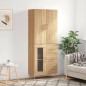 Highboard Sonoma-Eiche 69,5x34x180 cm Holzwerkstoff Highboard Sonoma-Eiche 69,5x34x180 cm Holzwerkstoff