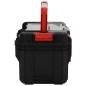 vidaXL Werkzeugkoffer Schwarz und Rot 45x28x26,5 cm vidaXL Werkzeugkoffer Schwarz und Rot 45x28x26,5 cm