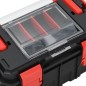 vidaXL Werkzeugkoffer Schwarz und Rot 45x28x26,5 cm vidaXL Werkzeugkoffer Schwarz und Rot 45x28x26,5 cm