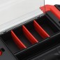 vidaXL Werkzeugkoffer Schwarz und Rot 45x28x26,5 cm vidaXL Werkzeugkoffer Schwarz und Rot 45x28x26,5 cm