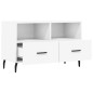 vidaXL TV-Schrank Weiß 80x36x50 cm Holzwerkstoff vidaXL TV-Schrank Weiß 80x36x50 cm Holzwerkstoff